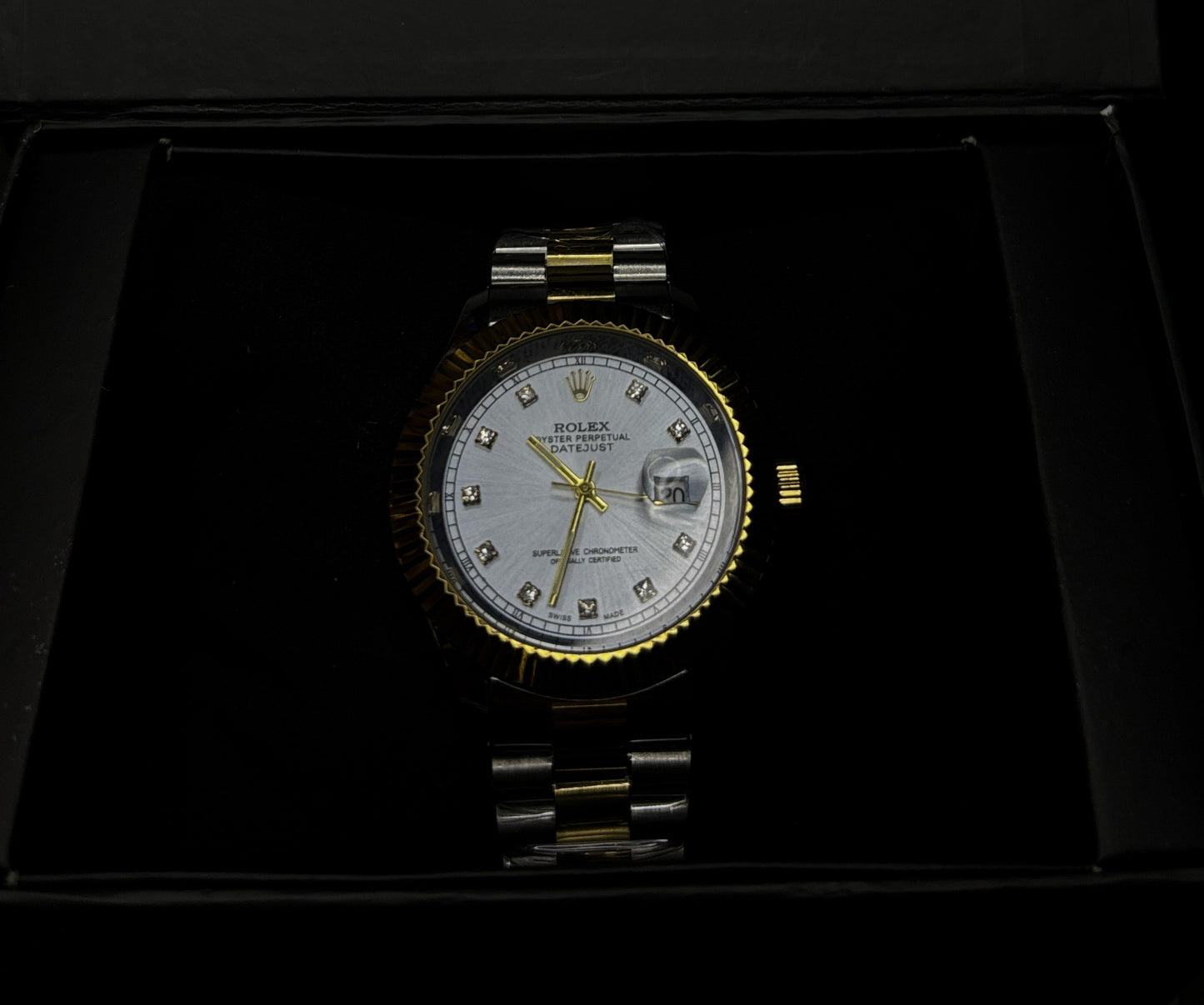 Premium RLX watch Green And Silver Edition
