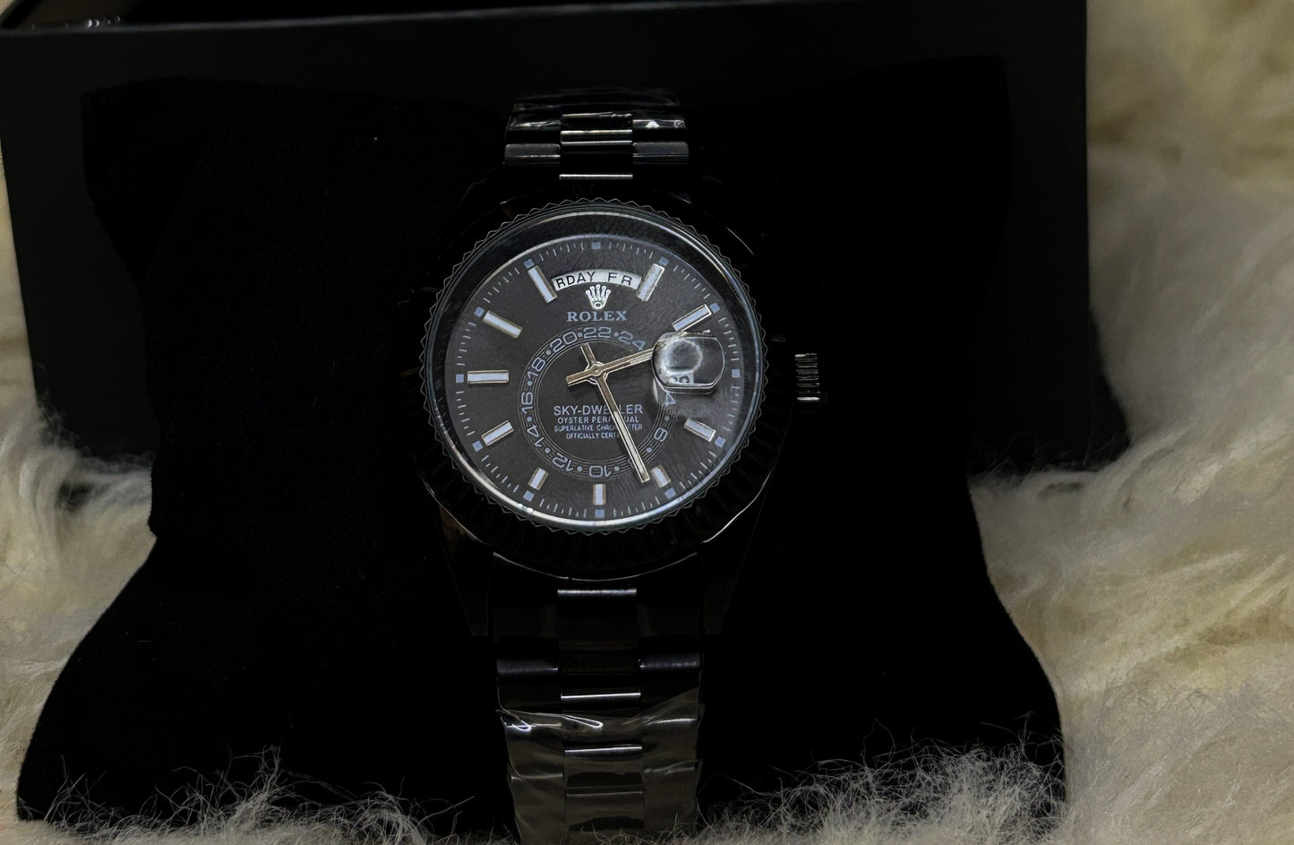 RLX Sky-Dweller – Black Dial, Oystersteel Case & Bracelet