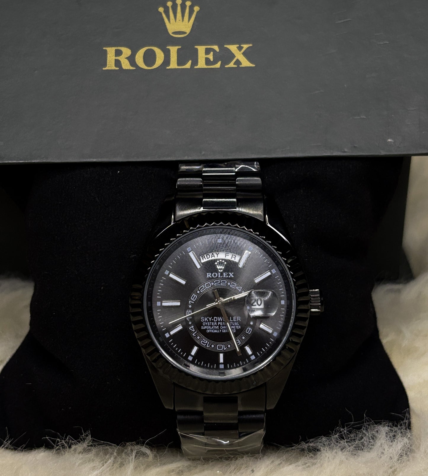 RLX Sky-Dweller – Black Dial, Oystersteel Case & Bracelet