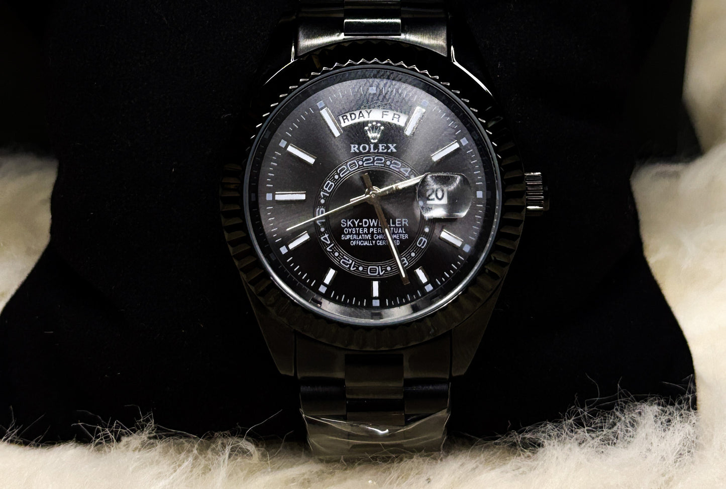 RLX Sky-Dweller – Black Dial, Oystersteel Case & Bracelet