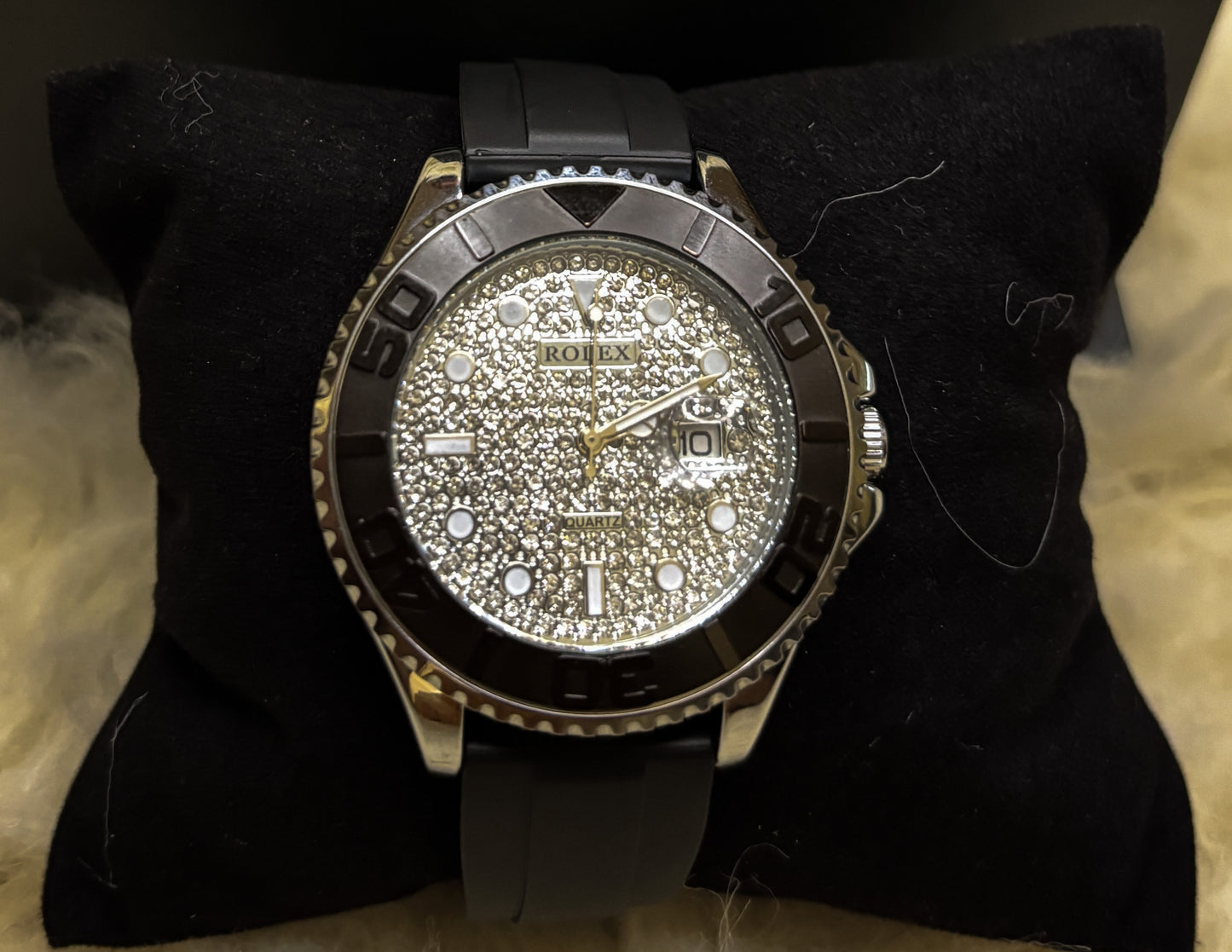 RLX White Stone Dial Watch