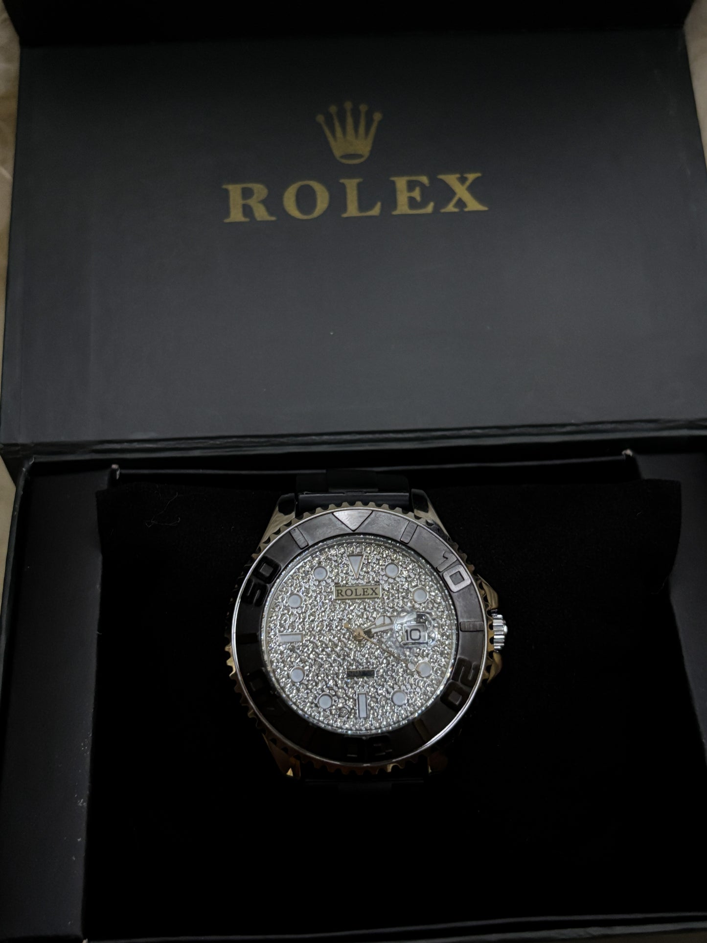 RLX White Stone Dial Watch